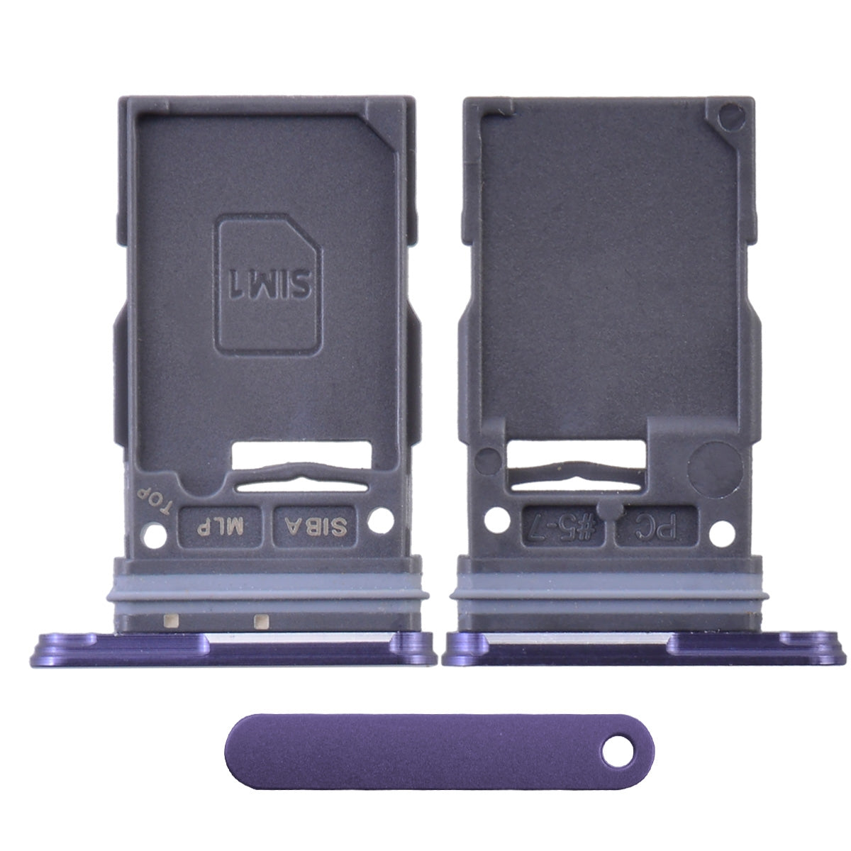 Single Sim Card Tray Compatible with Samsung S24 Ultra (Titanium Voilet) Single Sim Card Tray Compatible with Samsung S24 Ultra (Titanium Voilet)